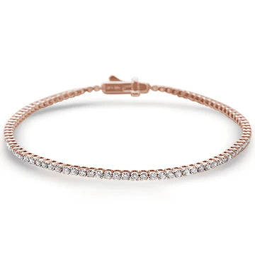 14k White Gold Diamond Tennis Bracelet TW 1 CT Kallah Bracelet
