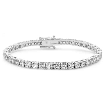 Diamond Tennis Bracelet TW 4 CT 14k White Gold Kallah Bracelet