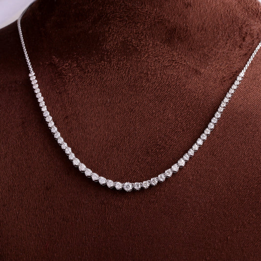 tennis necklace gradual diamond stunning luxury