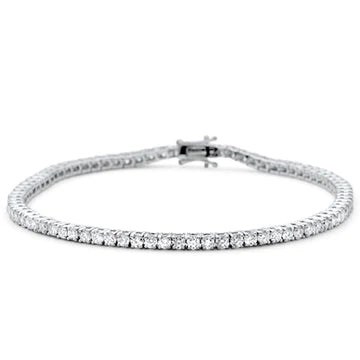 Diamond Tennis Bracelet TW 2 CT 14k White Gold Kallah Bracelet